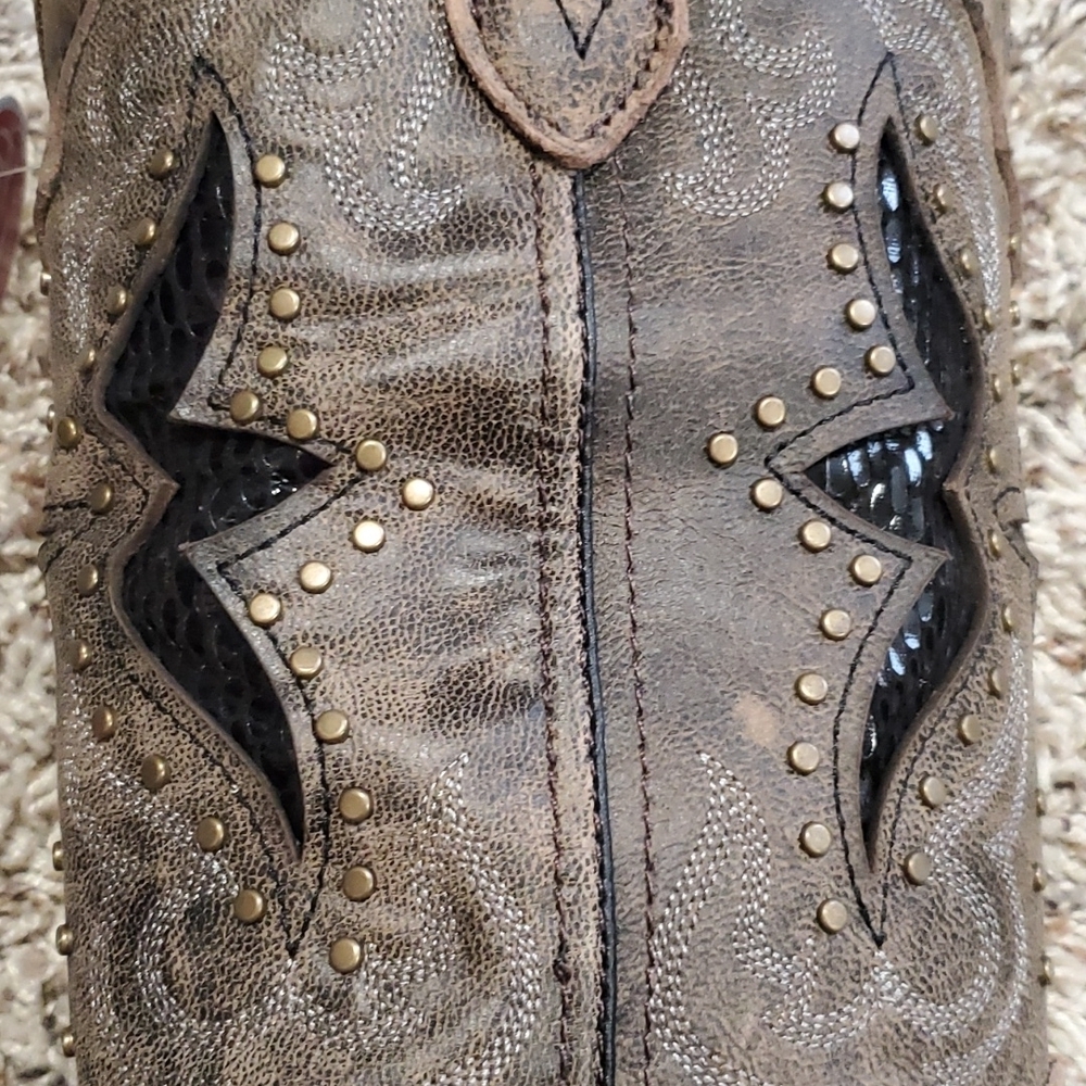 Authentic Laredo Cowgirl Western Country Leather Boots NWT - Picture 11 of 16